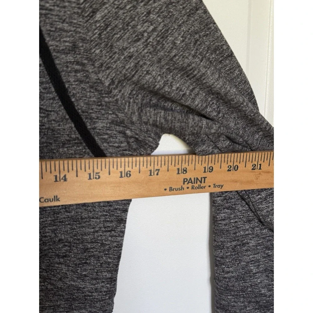 lululemon Define Jacket Wing Mesh Heathered Black Size 8 Luon 1032